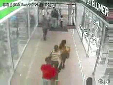 Women Runs into Glass Door